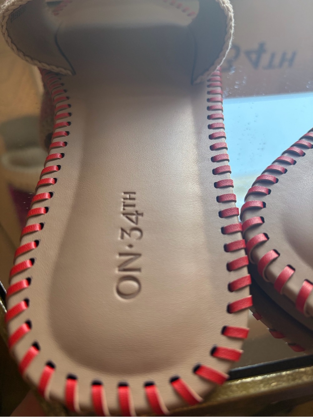 NWT On 34th Madelyn Woven Amour Flat Slide, Size 9 1/2 - Picture 4 of 8